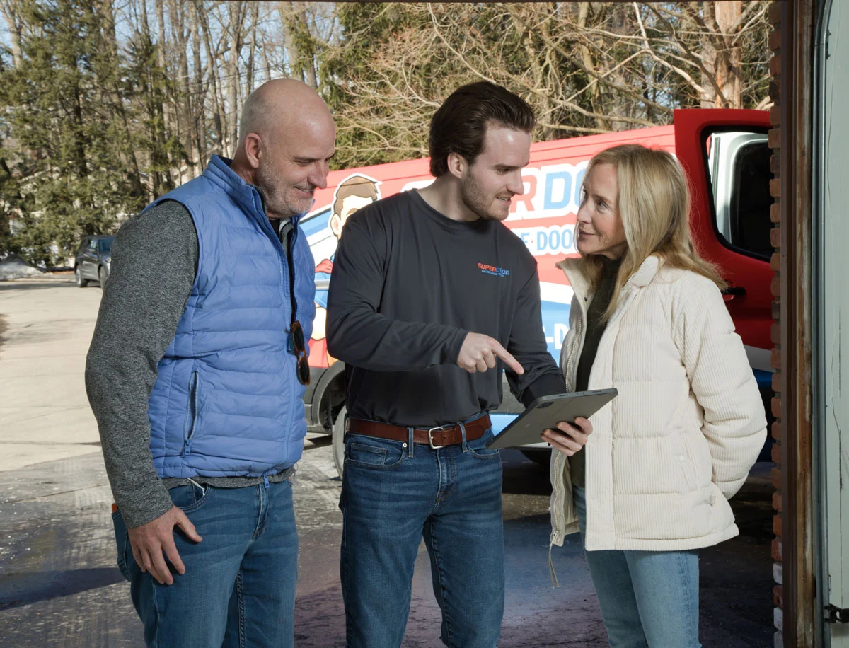 With satisfied customer Superdoors