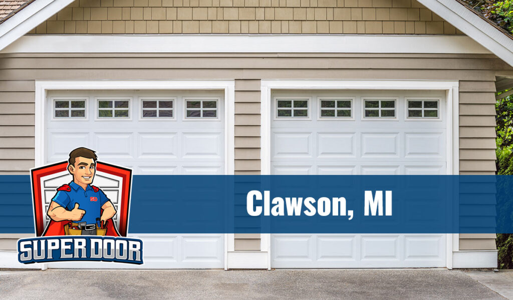 Clawson home newly designed Garage door 