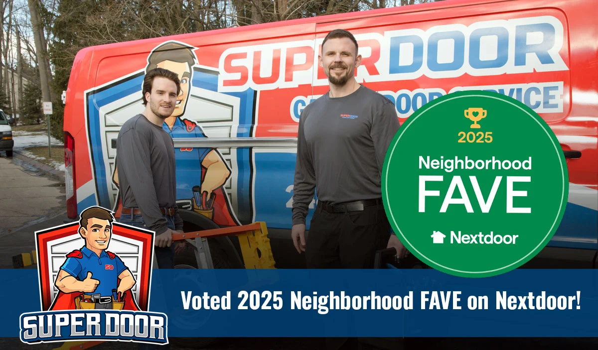 Two Super Door Technicians ready to serve locals