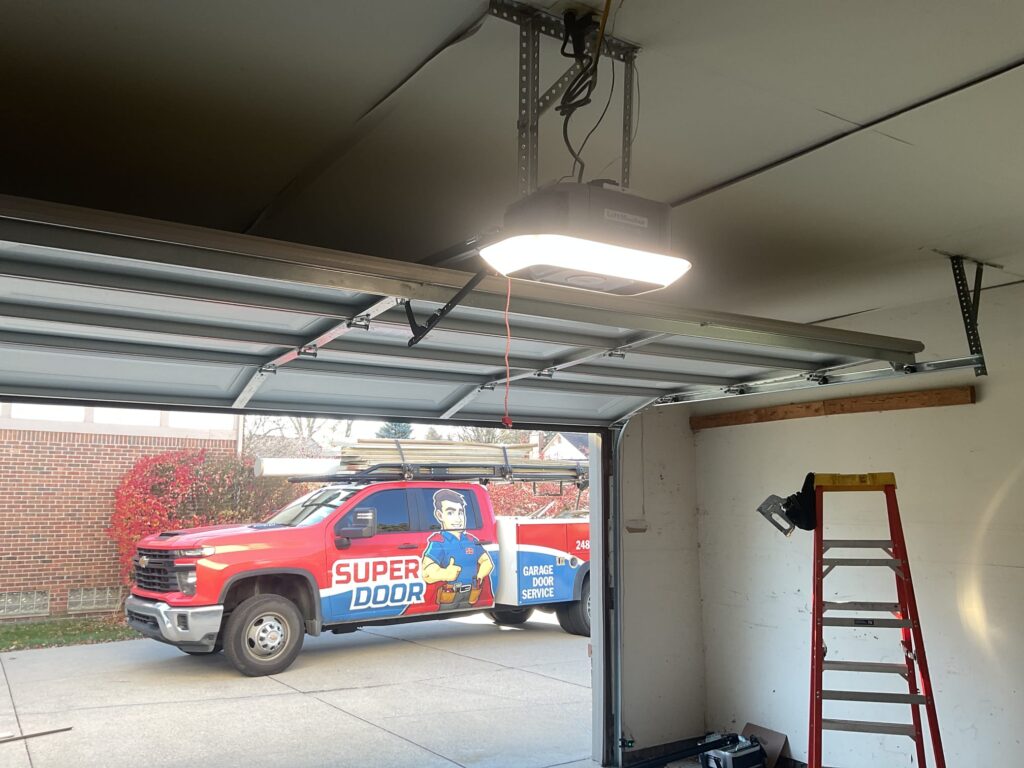 Branded Truck Under New overhead opener