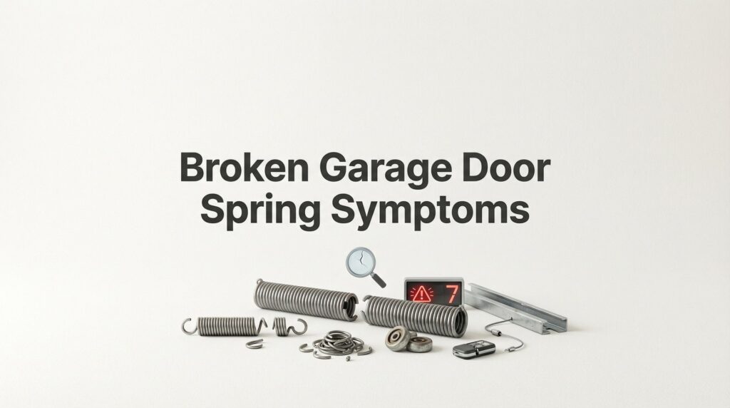 Broken Garage Door Spring Symptoms