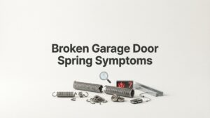 Broken Garage Door Spring Symptoms: 7 Warning Signs Every Homeowner Should Know